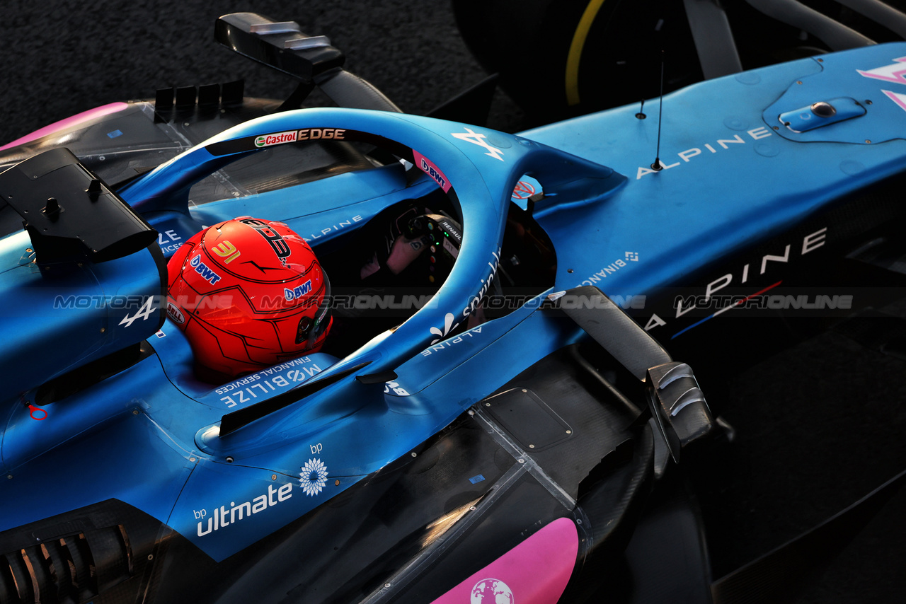GP QATAR, Esteban Ocon (FRA) Alpine F1 Team A523.



07.10.2023. Formula 1 World Championship, Rd 18, Qatar Grand Prix, Doha, Qatar, Sprint Day.

- www.xpbimages.com, EMail: requests@xpbimages.com © Copyright: Moy / XPB Images
