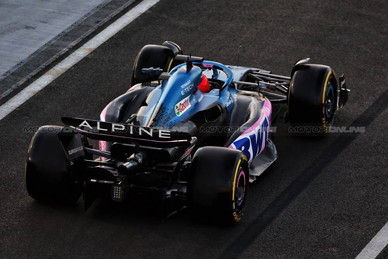 GP QATAR, Esteban Ocon (FRA) Alpine F1 Team A523.

07.10.2023. Formula 1 World Championship, Rd 18, Qatar Grand Prix, Doha, Qatar, Sprint Day.

- www.xpbimages.com, EMail: requests@xpbimages.com © Copyright: Moy / XPB Images
