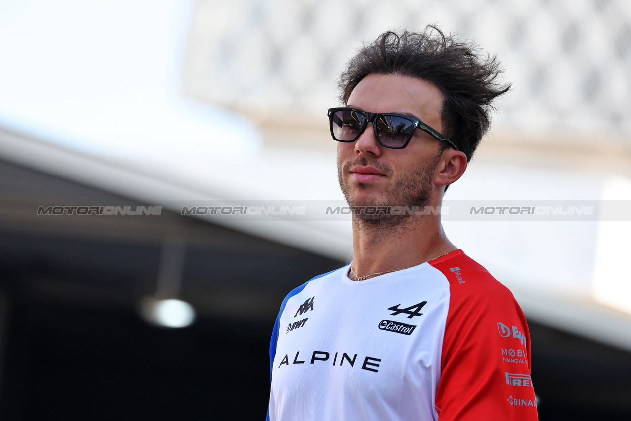 GP QATAR, Pierre Gasly (FRA) Alpine F1 Team.

07.10.2023. Formula 1 World Championship, Rd 18, Qatar Grand Prix, Doha, Qatar, Sprint Day.

- www.xpbimages.com, EMail: requests@xpbimages.com © Copyright: Moy / XPB Images