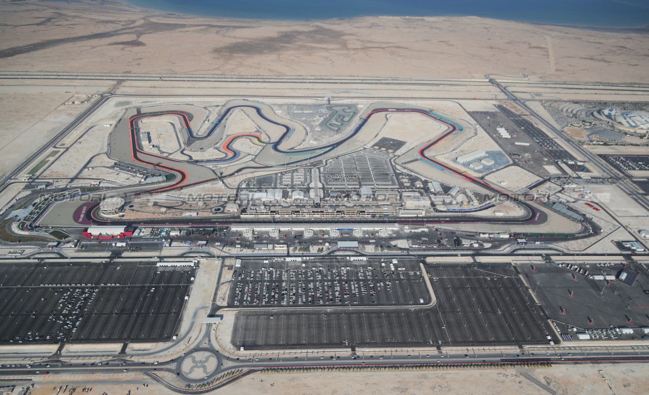 GP QATAR, An aerial view of the circuit.

07.10.2023. Formula 1 World Championship, Rd 18, Qatar Grand Prix, Doha, Qatar, Sprint Day.

- www.xpbimages.com, EMail: requests@xpbimages.com © Copyright: XPB Images