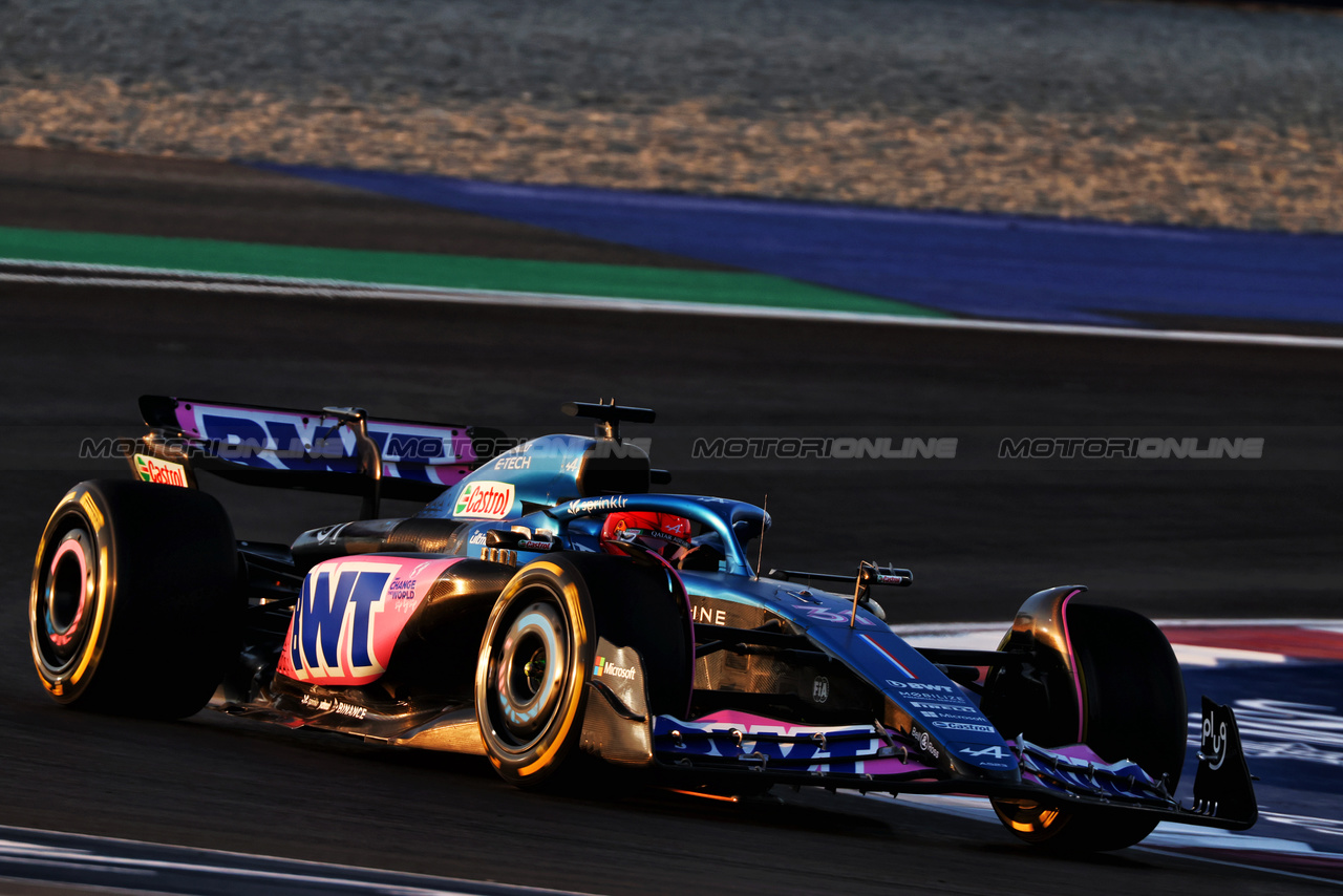 GP QATAR, Esteban Ocon (FRA) Alpine F1 Team A523.

07.10.2023. Formula 1 World Championship, Rd 18, Qatar Grand Prix, Doha, Qatar, Sprint Day.

 - www.xpbimages.com, EMail: requests@xpbimages.com © Copyright: Coates / XPB Images