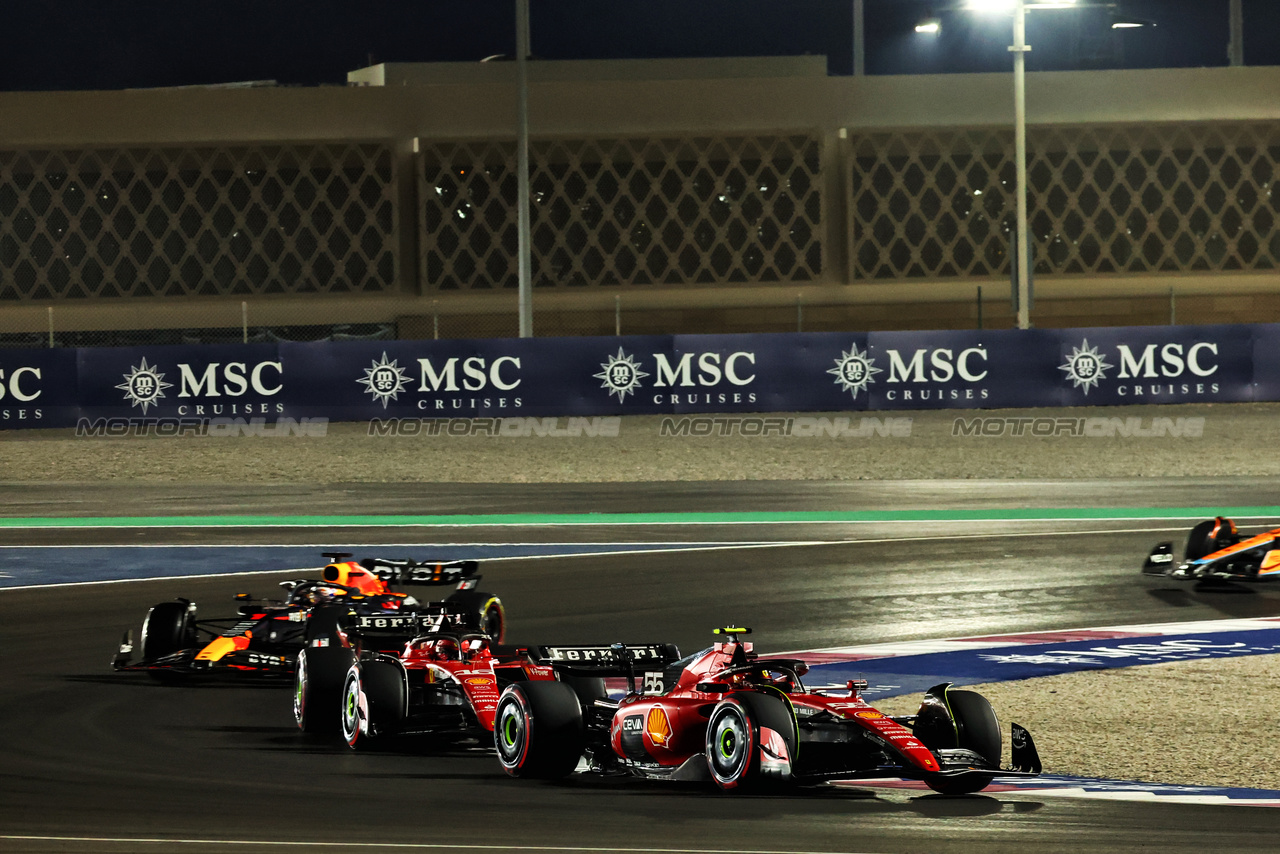 GP QATAR, Carlos Sainz Jr (ESP) Ferrari SF-23.

07.10.2023. Formula 1 World Championship, Rd 18, Qatar Grand Prix, Doha, Qatar, Sprint Day.

- www.xpbimages.com, EMail: requests@xpbimages.com © Copyright: Batchelor / XPB Images