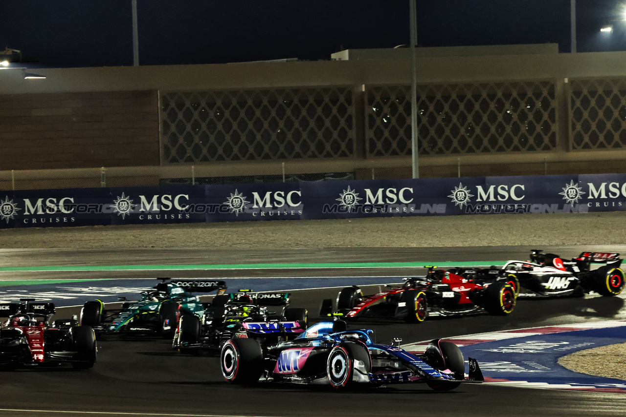 GP QATAR, Pierre Gasly (FRA) Alpine F1 Team A523.

07.10.2023. Formula 1 World Championship, Rd 18, Qatar Grand Prix, Doha, Qatar, Sprint Day.

- www.xpbimages.com, EMail: requests@xpbimages.com © Copyright: Batchelor / XPB Images