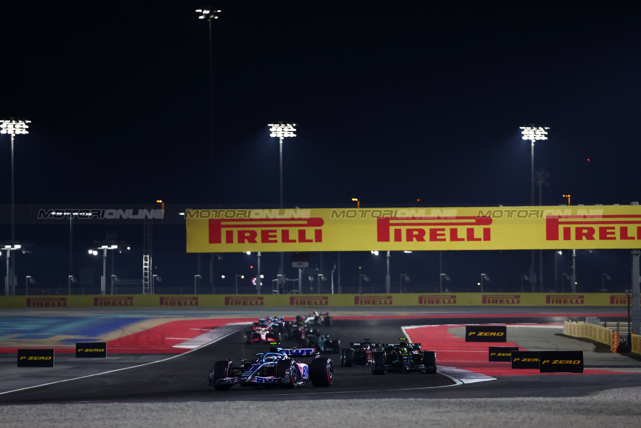 GP QATAR, Pierre Gasly (FRA) Alpine F1 Team A523.

07.10.2023. Formula 1 World Championship, Rd 18, Qatar Grand Prix, Doha, Qatar, Sprint Day.

- www.xpbimages.com, EMail: requests@xpbimages.com © Copyright: Charniaux / XPB Images