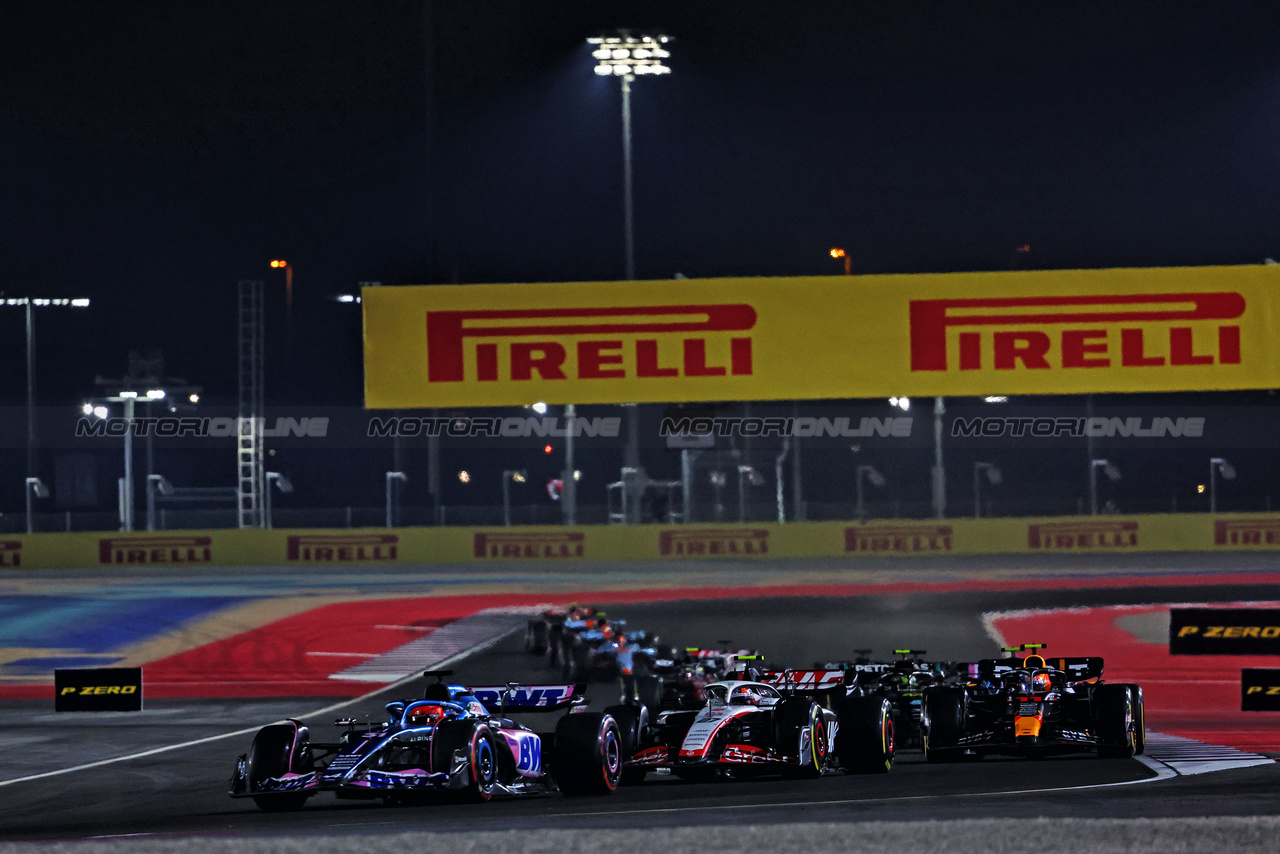 GP QATAR, Esteban Ocon (FRA) Alpine F1 Team A523.

07.10.2023. Formula 1 World Championship, Rd 18, Qatar Grand Prix, Doha, Qatar, Sprint Day.

- www.xpbimages.com, EMail: requests@xpbimages.com © Copyright: Charniaux / XPB Images
