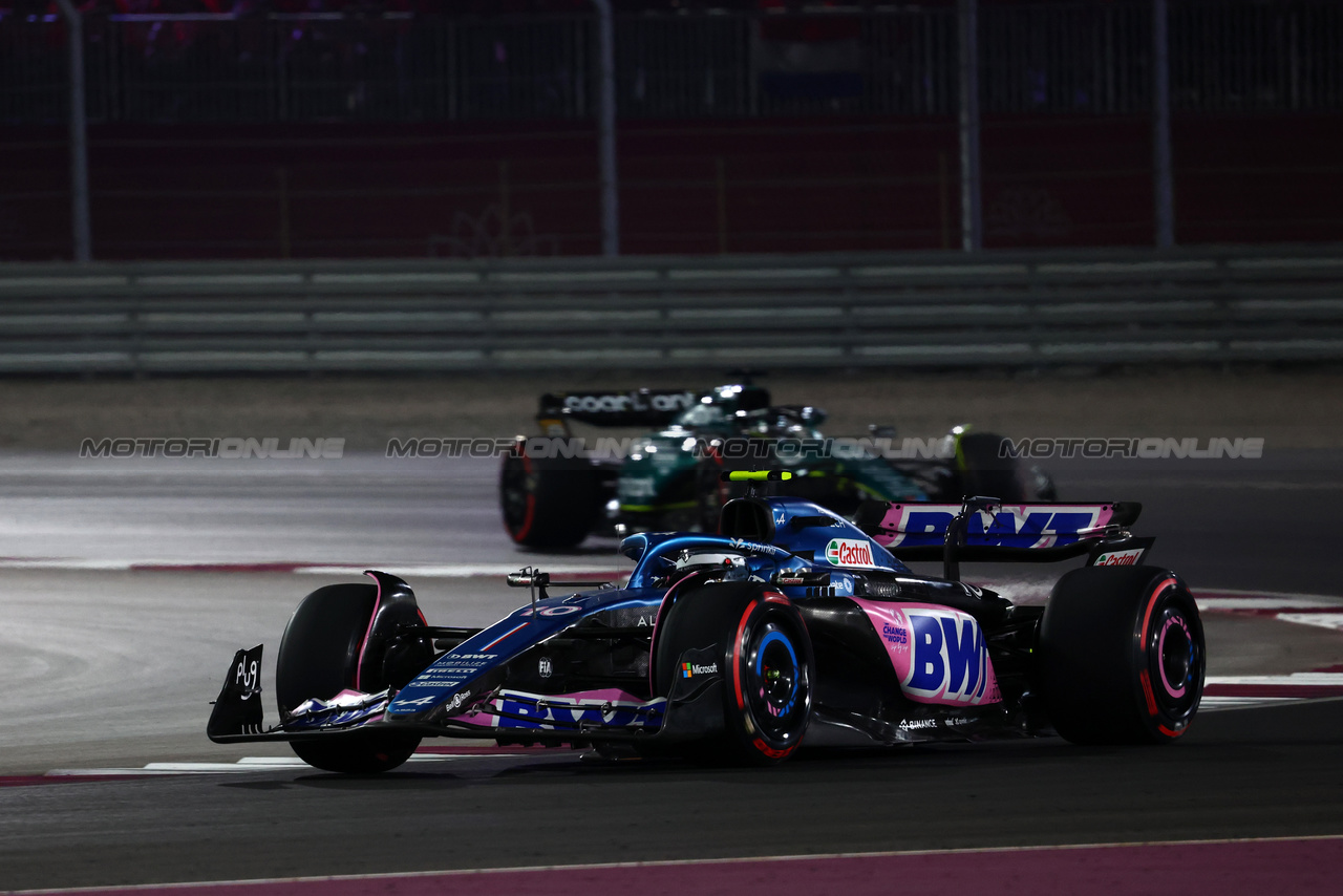 GP QATAR, Pierre Gasly (FRA) Alpine F1 Team A523.

07.10.2023. Formula 1 World Championship, Rd 18, Qatar Grand Prix, Doha, Qatar, Sprint Day.

- www.xpbimages.com, EMail: requests@xpbimages.com © Copyright: Charniaux / XPB Images