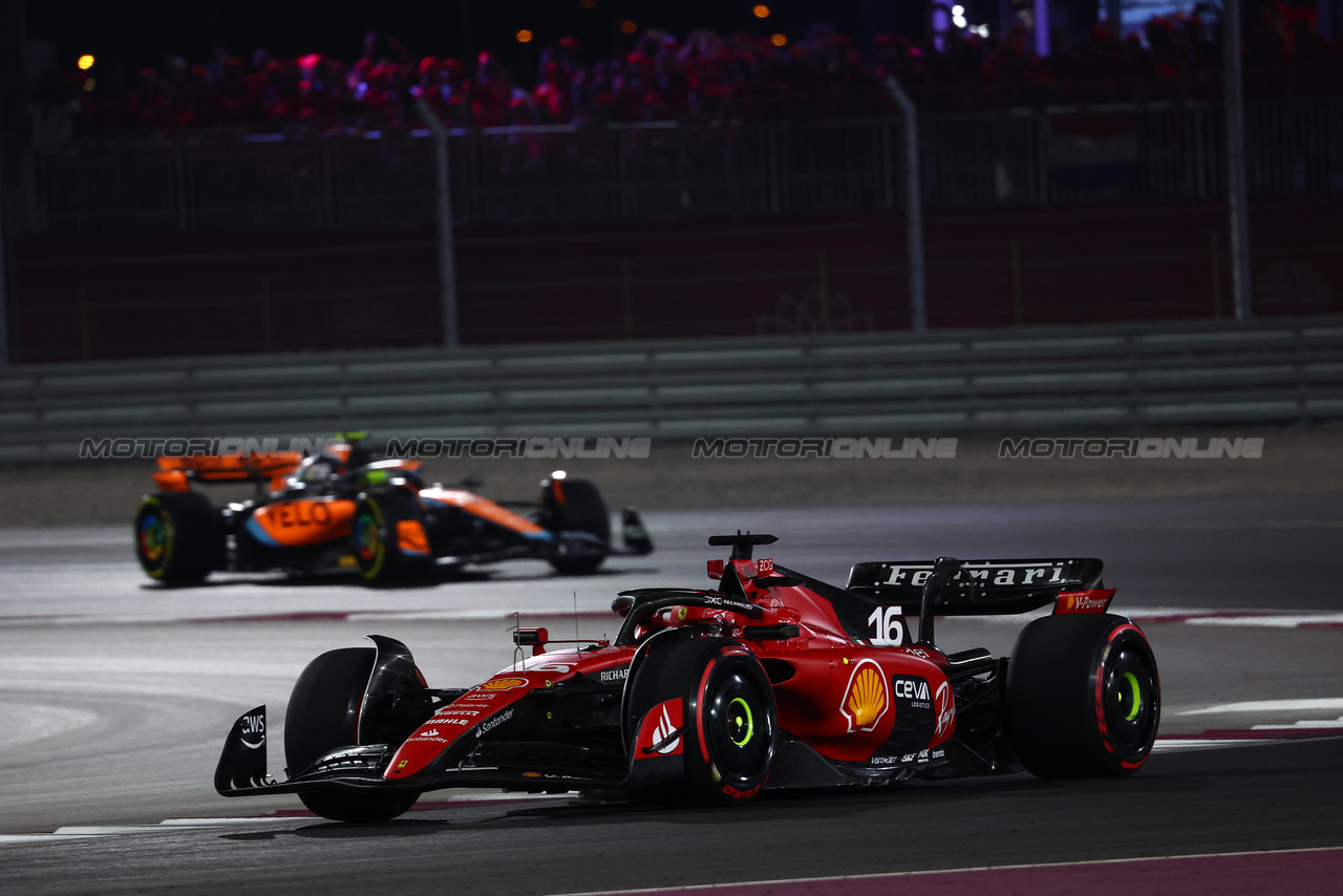 GP QATAR, Charles Leclerc (MON) Ferrari SF-23.

07.10.2023. Formula 1 World Championship, Rd 18, Qatar Grand Prix, Doha, Qatar, Sprint Day.

- www.xpbimages.com, EMail: requests@xpbimages.com © Copyright: Charniaux / XPB Images
