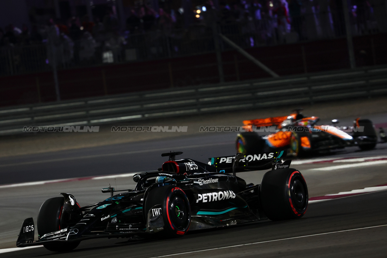 GP QATAR, George Russell (GBR) Mercedes AMG F1 W14.

07.10.2023. Formula 1 World Championship, Rd 18, Qatar Grand Prix, Doha, Qatar, Sprint Day.

- www.xpbimages.com, EMail: requests@xpbimages.com © Copyright: Charniaux / XPB Images