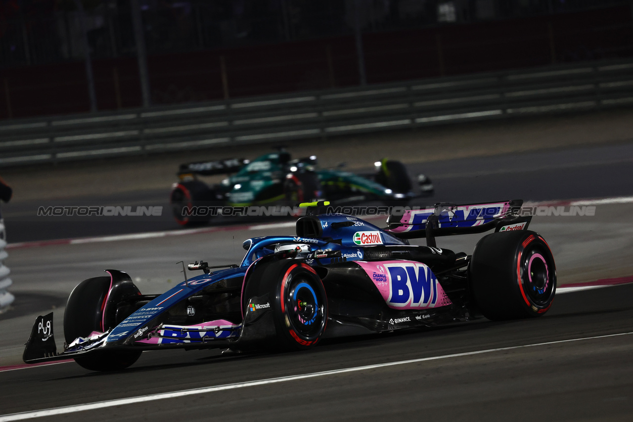 GP QATAR, Pierre Gasly (FRA) Alpine F1 Team A523.

07.10.2023. Formula 1 World Championship, Rd 18, Qatar Grand Prix, Doha, Qatar, Sprint Day.

- www.xpbimages.com, EMail: requests@xpbimages.com © Copyright: Charniaux / XPB Images