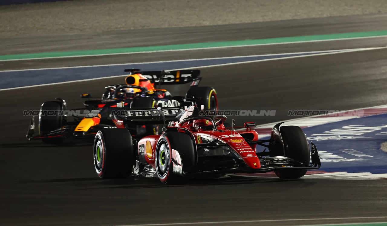 GP QATAR, Charles Leclerc (MON) Ferrari SF-23.

07.10.2023. Formula 1 World Championship, Rd 18, Qatar Grand Prix, Doha, Qatar, Sprint Day.

- www.xpbimages.com, EMail: requests@xpbimages.com © Copyright: Batchelor / XPB Images