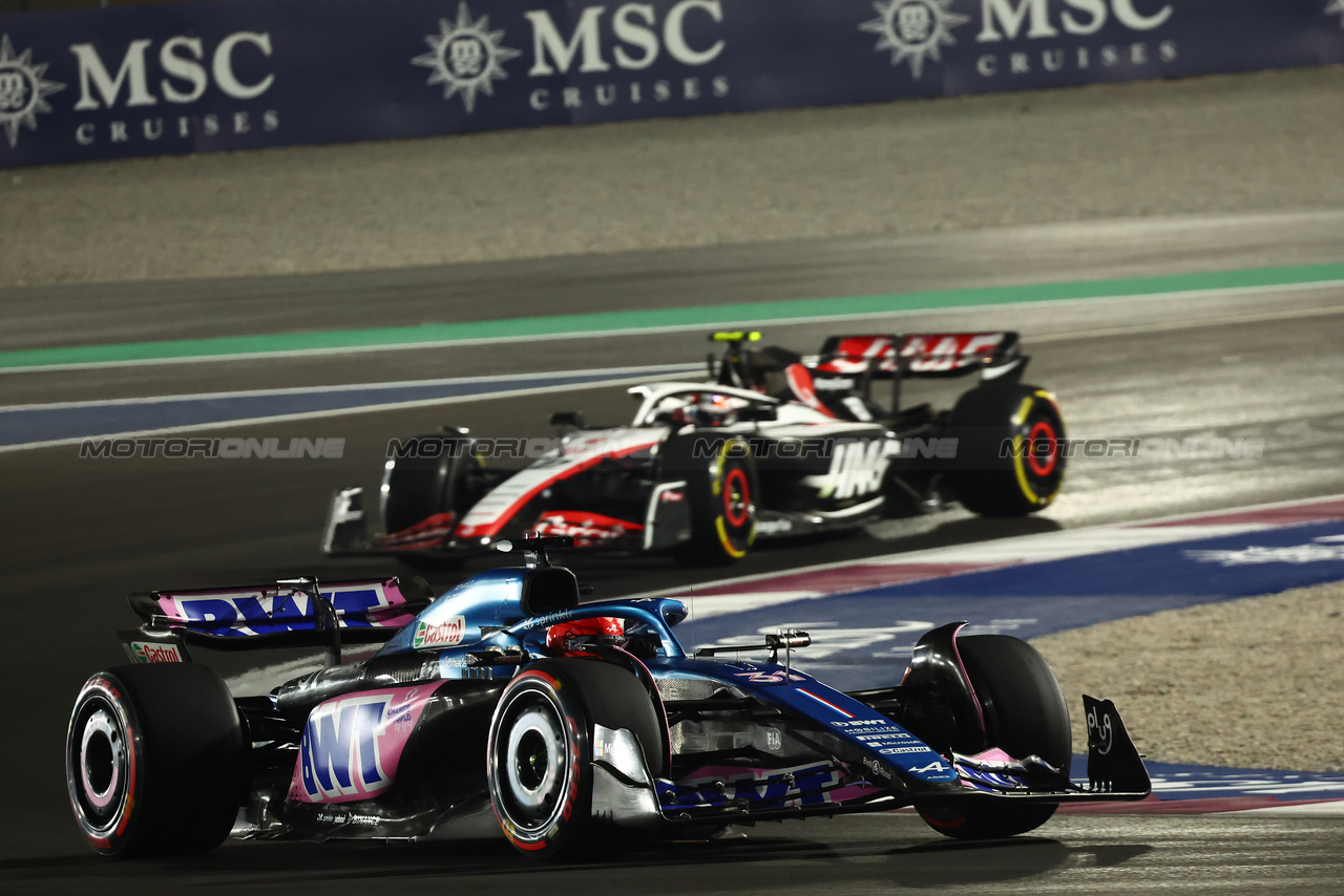 GP QATAR, Esteban Ocon (FRA) Alpine F1 Team A523.

07.10.2023. Formula 1 World Championship, Rd 18, Qatar Grand Prix, Doha, Qatar, Sprint Day.

- www.xpbimages.com, EMail: requests@xpbimages.com © Copyright: Batchelor / XPB Images
