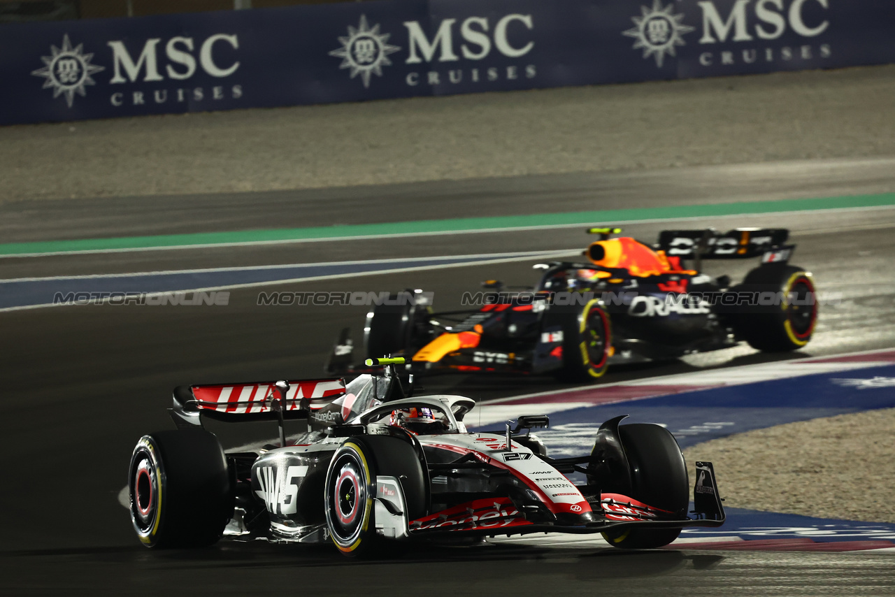 GP QATAR, Nico Hulkenberg (GER) Haas VF-23.

07.10.2023. Formula 1 World Championship, Rd 18, Qatar Grand Prix, Doha, Qatar, Sprint Day.

- www.xpbimages.com, EMail: requests@xpbimages.com © Copyright: Batchelor / XPB Images
