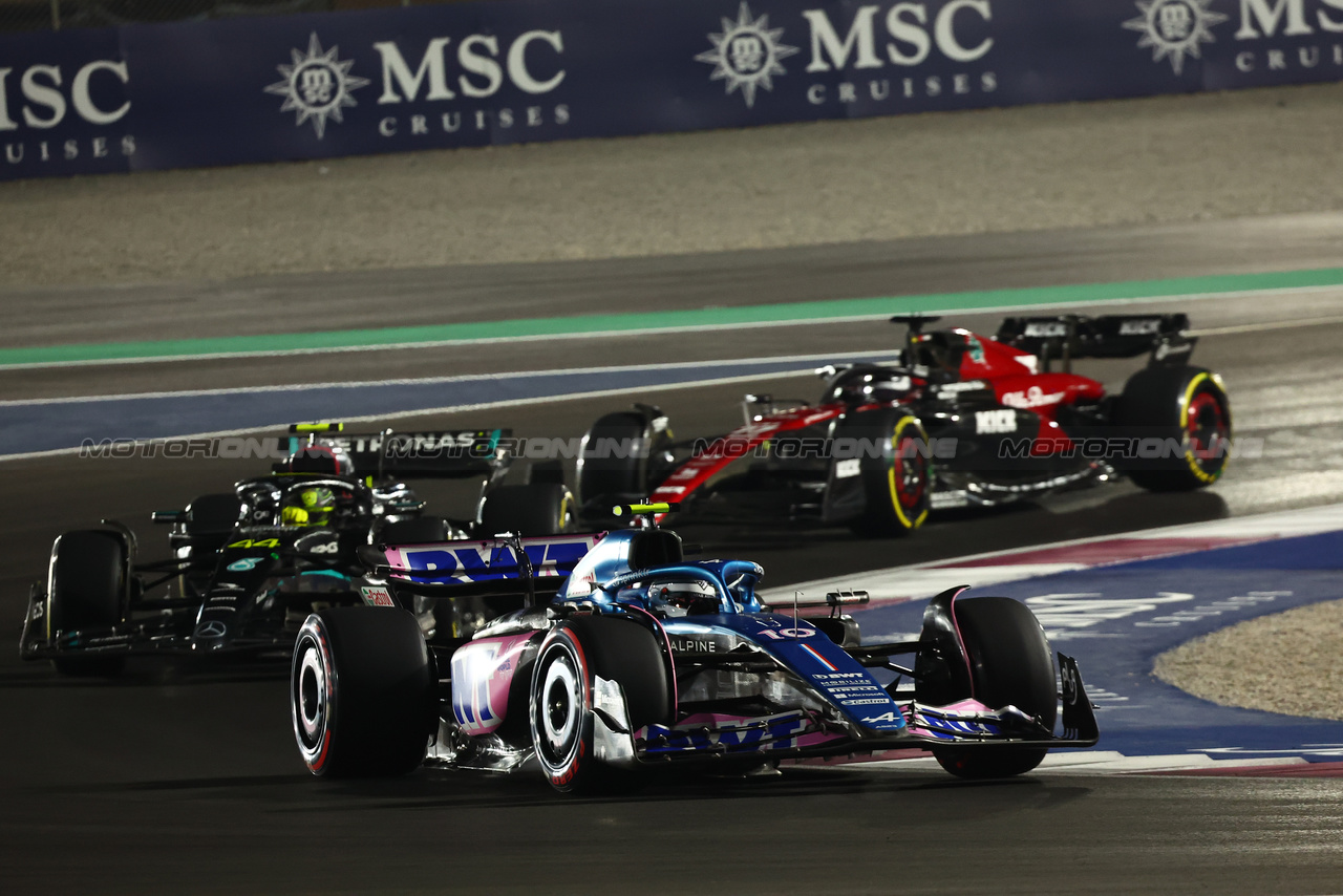 GP QATAR, Pierre Gasly (FRA) Alpine F1 Team A523.

07.10.2023. Formula 1 World Championship, Rd 18, Qatar Grand Prix, Doha, Qatar, Sprint Day.

- www.xpbimages.com, EMail: requests@xpbimages.com © Copyright: Batchelor / XPB Images