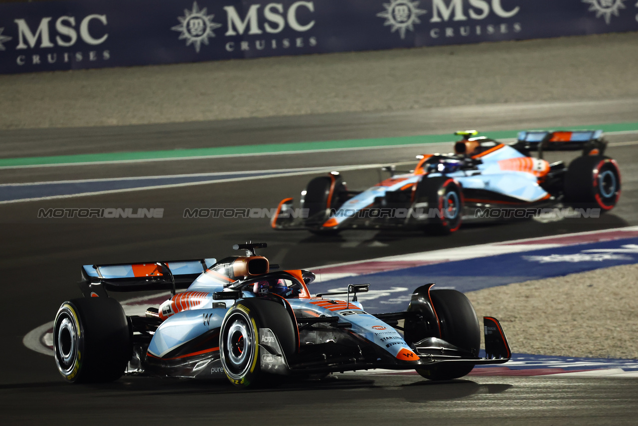 GP QATAR, Alexander Albon (THA) Williams Racing FW45.

07.10.2023. Formula 1 World Championship, Rd 18, Qatar Grand Prix, Doha, Qatar, Sprint Day.

- www.xpbimages.com, EMail: requests@xpbimages.com © Copyright: Batchelor / XPB Images