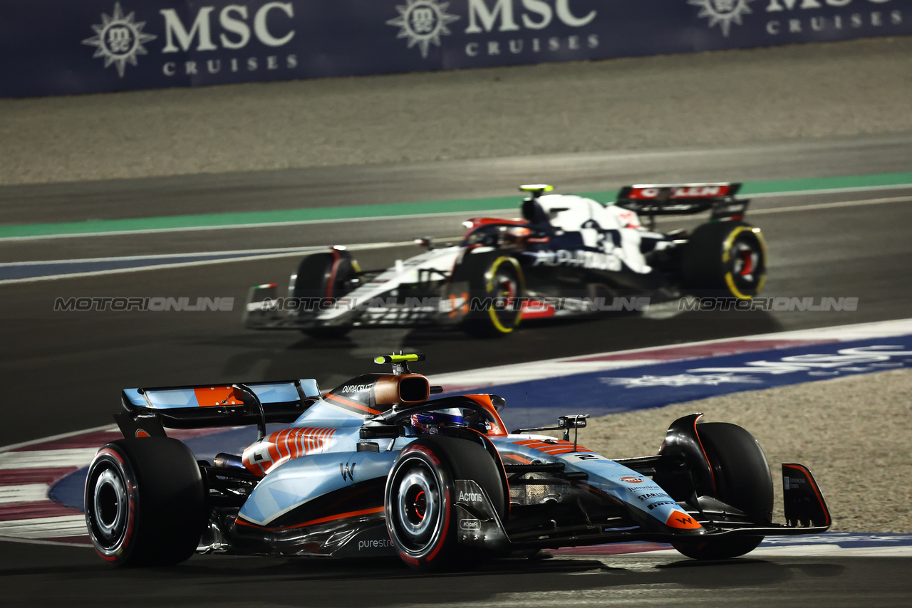 GP QATAR, Logan Sargeant (USA) Williams Racing FW45.

07.10.2023. Formula 1 World Championship, Rd 18, Qatar Grand Prix, Doha, Qatar, Sprint Day.

- www.xpbimages.com, EMail: requests@xpbimages.com © Copyright: Batchelor / XPB Images