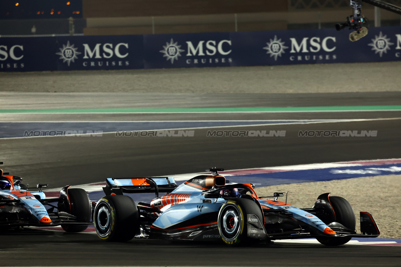 GP QATAR, Alexander Albon (THA) Williams Racing FW45.

07.10.2023. Formula 1 World Championship, Rd 18, Qatar Grand Prix, Doha, Qatar, Sprint Day.

- www.xpbimages.com, EMail: requests@xpbimages.com © Copyright: Batchelor / XPB Images