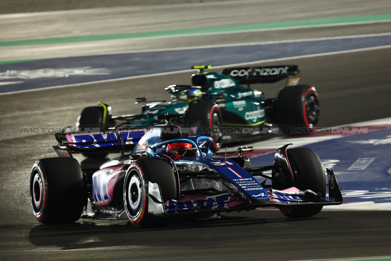 GP QATAR, Esteban Ocon (FRA) Alpine F1 Team A523.

07.10.2023. Formula 1 World Championship, Rd 18, Qatar Grand Prix, Doha, Qatar, Sprint Day.

- www.xpbimages.com, EMail: requests@xpbimages.com © Copyright: Batchelor / XPB Images