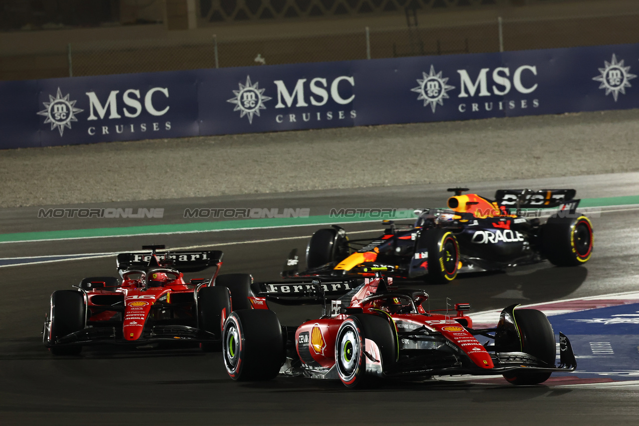 GP QATAR, Carlos Sainz Jr (ESP) Ferrari SF-23.

07.10.2023. Formula 1 World Championship, Rd 18, Qatar Grand Prix, Doha, Qatar, Sprint Day.

- www.xpbimages.com, EMail: requests@xpbimages.com © Copyright: Batchelor / XPB Images