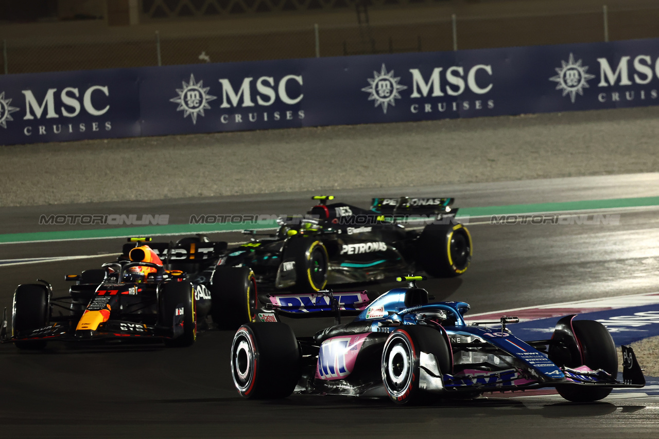 GP QATAR, Pierre Gasly (FRA) Alpine F1 Team A523.

07.10.2023. Formula 1 World Championship, Rd 18, Qatar Grand Prix, Doha, Qatar, Sprint Day.

- www.xpbimages.com, EMail: requests@xpbimages.com © Copyright: Batchelor / XPB Images