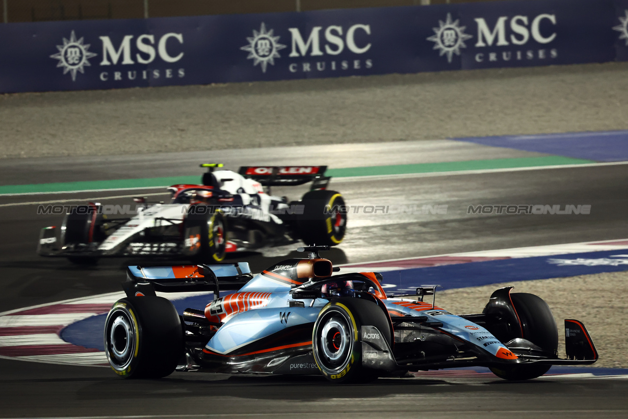 GP QATAR, Alexander Albon (THA) Williams Racing FW45.

07.10.2023. Formula 1 World Championship, Rd 18, Qatar Grand Prix, Doha, Qatar, Sprint Day.

- www.xpbimages.com, EMail: requests@xpbimages.com © Copyright: Batchelor / XPB Images