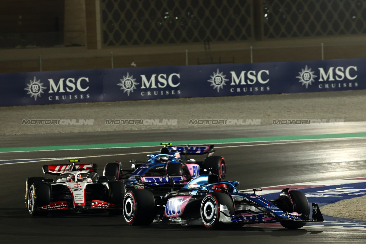 GP QATAR, Esteban Ocon (FRA) Alpine F1 Team A523.

07.10.2023. Formula 1 World Championship, Rd 18, Qatar Grand Prix, Doha, Qatar, Sprint Day.

- www.xpbimages.com, EMail: requests@xpbimages.com © Copyright: Batchelor / XPB Images