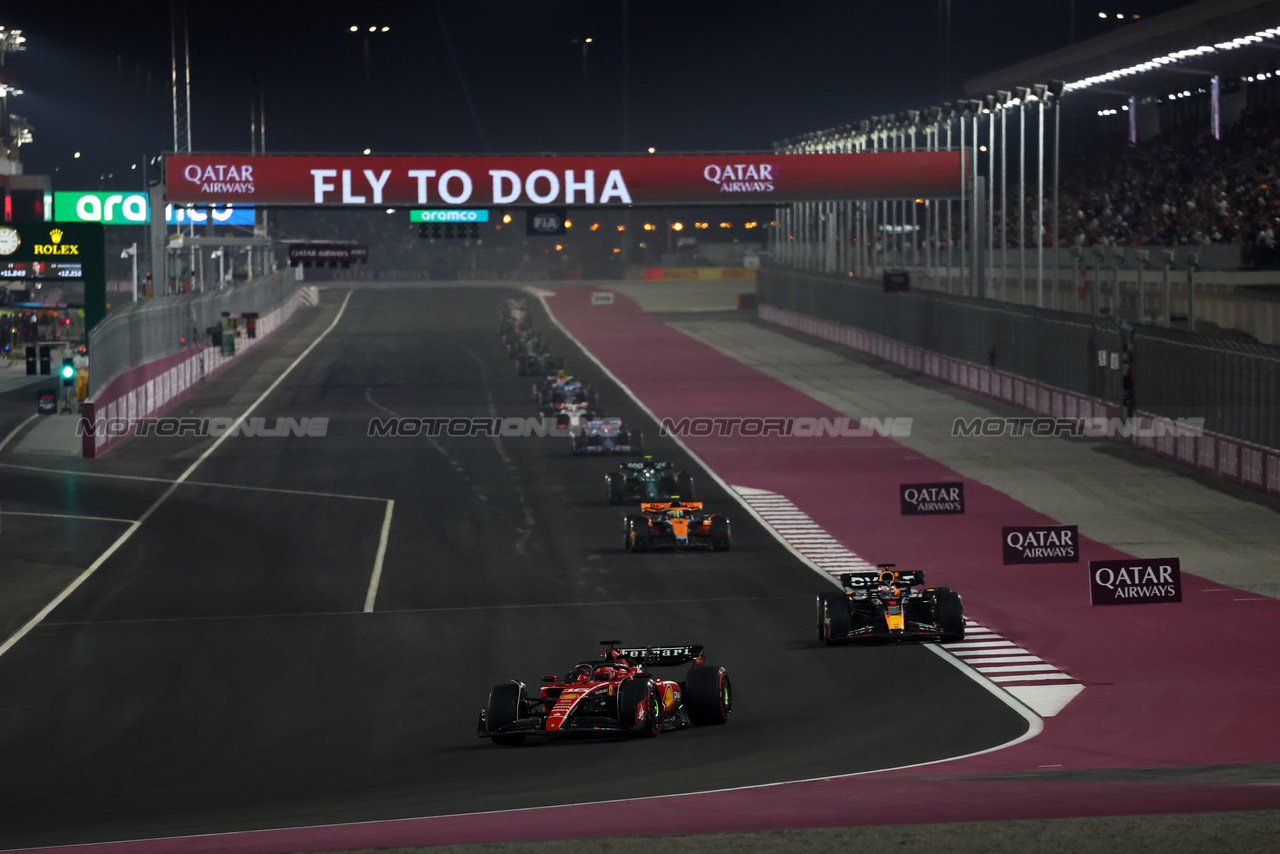 GP QATAR, Charles Leclerc (MON) Ferrari SF-23.

07.10.2023. Formula 1 World Championship, Rd 18, Qatar Grand Prix, Doha, Qatar, Sprint Day.

- www.xpbimages.com, EMail: requests@xpbimages.com © Copyright: Moy / XPB Images