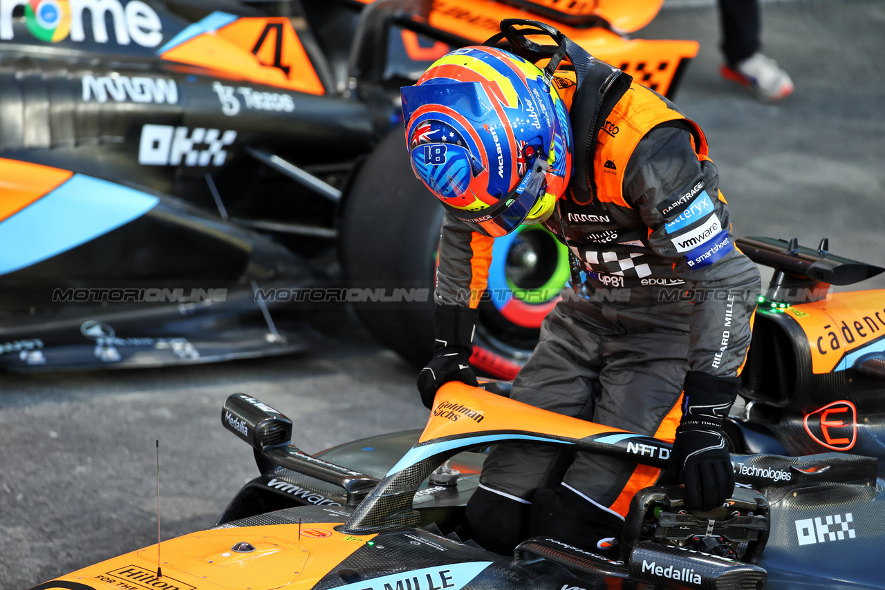 GP QATAR, Oscar Piastri (AUS) McLaren MCL60 quickest in Sprint Shootout.

07.10.2023. Formula 1 World Championship, Rd 18, Qatar Grand Prix, Doha, Qatar, Sprint Day.

- www.xpbimages.com, EMail: requests@xpbimages.com © Copyright: Batchelor / XPB Images