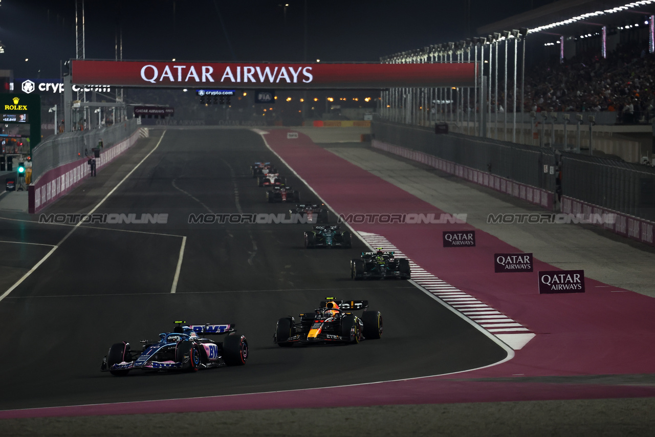 GP QATAR, Pierre Gasly (FRA) Alpine F1 Team A523.

07.10.2023. Formula 1 World Championship, Rd 18, Qatar Grand Prix, Doha, Qatar, Sprint Day.

- www.xpbimages.com, EMail: requests@xpbimages.com © Copyright: Moy / XPB Images