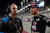 GP QATAR, Pierre Gasly (FRA) Alpine F1 Team with Karel Loos (BEL) Alpine F1 Team Gara Engineer on the grid.
07.10.2023. Formula 1 World Championship, Rd 18, Qatar Grand Prix, Doha, Qatar, Sprint Day.
- www.xpbimages.com, EMail: requests@xpbimages.com © Copyright: Charniaux / XPB Images