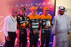 GP QATAR, 
Sprint vincitore Oscar Piastri (AUS) McLaren with 2nd Max Verstappen (NLD) Red Bull Racing e Lando Norris (GBR) McLaren. 07.10.2023. Formula 1 World Championship, Rd 18, Qatar Grand Prix, Doha, Qatar, Sprint Day. - www.xpbimages.com, EMail: requests@xpbimages.com © Copyright: Batchelor / XPB Images