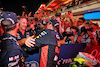 GP QATAR, Max Verstappen (NLD) Red Bull Racing celebrates winning his third World Championship in Sprint parc ferme with Christian Horner (GBR) Red Bull Racing Team Principal.
07.10.2023. Formula 1 World Championship, Rd 18, Qatar Grand Prix, Doha, Qatar, Sprint Day.
 - www.xpbimages.com, EMail: requests@xpbimages.com © Copyright: Coates / XPB Images