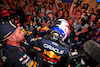 GP QATAR, Max Verstappen (NLD) Red Bull Racing celebrates winning his third World Championship in Sprint parc ferme with the team.
07.10.2023. Formula 1 World Championship, Rd 18, Qatar Grand Prix, Doha, Qatar, Sprint Day.
 - www.xpbimages.com, EMail: requests@xpbimages.com © Copyright: Coates / XPB Images