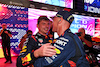 GP QATAR, Max Verstappen (NLD) Red Bull Racing celebrates winning his third World Championship in Sprint parc ferme with the team.
07.10.2023. Formula 1 World Championship, Rd 18, Qatar Grand Prix, Doha, Qatar, Sprint Day.
 - www.xpbimages.com, EMail: requests@xpbimages.com © Copyright: Coates / XPB Images