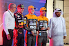 GP QATAR, Sprint parc ferme top three (L to R): Stefano Domenicali (ITA) Formula One President e CEO; Max Verstappen (NLD) Red Bull Racing, second; Oscar Piastri (AUS) McLaren, winner; Lando Norris (GBR) McLaren, third; Mohammed Bin Sulayem (UAE) FIA President.
07.10.2023. Formula 1 World Championship, Rd 18, Qatar Grand Prix, Doha, Qatar, Sprint Day.
- www.xpbimages.com, EMail: requests@xpbimages.com © Copyright: Moy / XPB Images