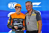 GP QATAR, (L to R): Oscar Piastri (AUS) McLaren celebrates being quickest in Sprint Shootout with Mario Isola (ITA) Pirelli Racing Manager.
07.10.2023. Formula 1 World Championship, Rd 18, Qatar Grand Prix, Doha, Qatar, Sprint Day.
- www.xpbimages.com, EMail: requests@xpbimages.com © Copyright: Batchelor / XPB Images