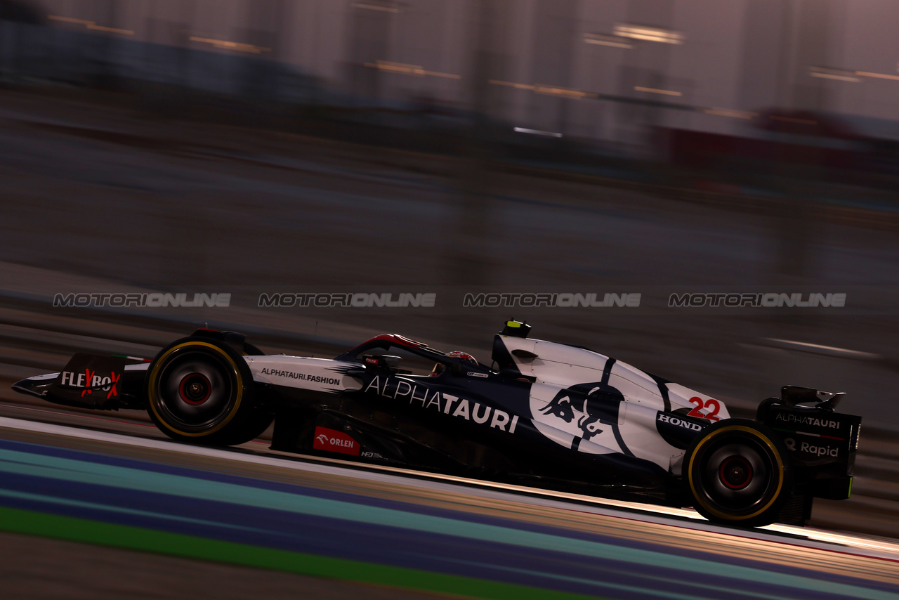 GP QATAR, Yuki Tsunoda (JPN) AlphaTauri AT04.

06.10.2023 Formula 1 World Championship, Rd 18, Qatar Grand Prix, Doha, Qatar, Qualifiche Day.

- www.xpbimages.com, EMail: requests@xpbimages.com © Copyright: Charniaux / XPB Images