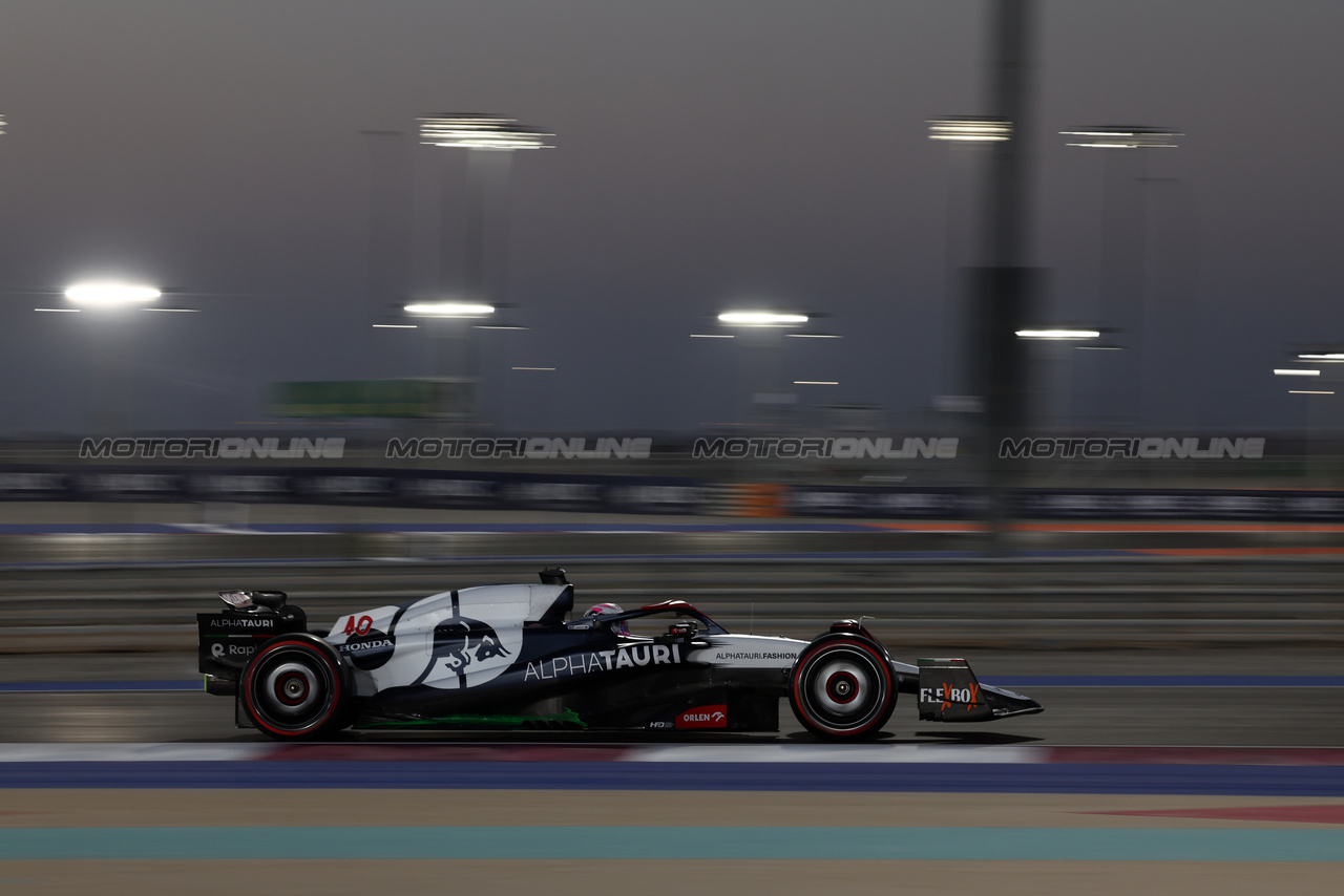 GP QATAR, Liam Lawson (NZL) AlphaTauri AT04.

06.10.2023 Formula 1 World Championship, Rd 18, Qatar Grand Prix, Doha, Qatar, Qualifiche Day.

- www.xpbimages.com, EMail: requests@xpbimages.com © Copyright: Moy / XPB Images