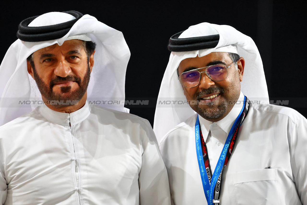 GP QATAR, Mohammed Bin Sulayem (UAE) FIA President with guest.

06.10.2023 Formula 1 World Championship, Rd 18, Qatar Grand Prix, Doha, Qatar, Qualifiche Day.

- www.xpbimages.com, EMail: requests@xpbimages.com © Copyright: Batchelor / XPB Images