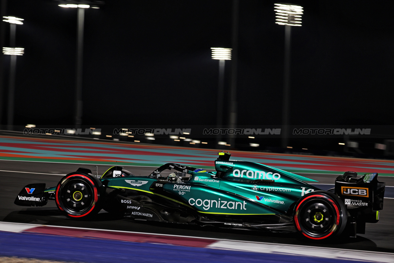 GP QATAR, Fernando Alonso (ESP) Aston Martin F1 Team AMR23.

06.10.2023 Formula 1 World Championship, Rd 18, Qatar Grand Prix, Doha, Qatar, Qualifiche Day.

- www.xpbimages.com, EMail: requests@xpbimages.com © Copyright: Moy / XPB Images