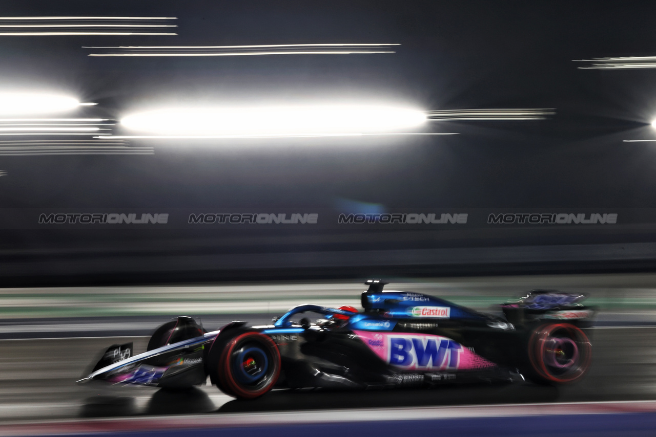 GP QATAR, Esteban Ocon (FRA) Alpine F1 Team A523.

06.10.2023 Formula 1 World Championship, Rd 18, Qatar Grand Prix, Doha, Qatar, Qualifiche Day.

- www.xpbimages.com, EMail: requests@xpbimages.com © Copyright: Moy / XPB Images