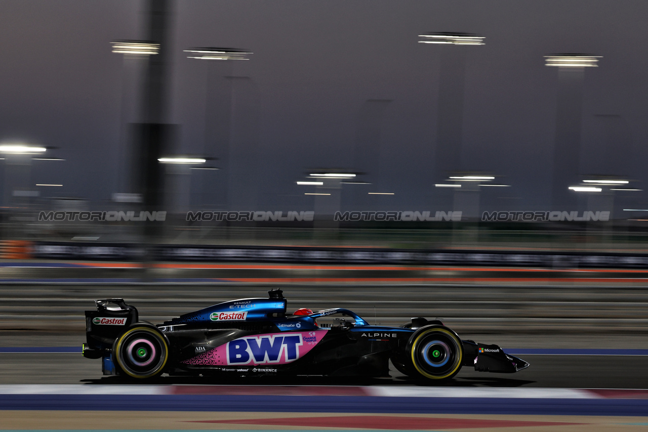 GP QATAR, Esteban Ocon (FRA) Alpine F1 Team A523.

06.10.2023 Formula 1 World Championship, Rd 18, Qatar Grand Prix, Doha, Qatar, Qualifiche Day.

- www.xpbimages.com, EMail: requests@xpbimages.com © Copyright: Moy / XPB Images