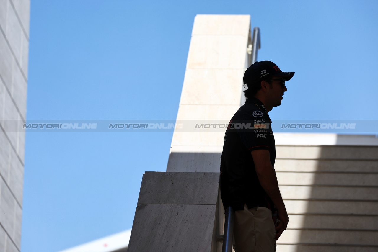 GP QATAR, Sergio Perez (MEX) Red Bull Racing.

06.10.2023 Formula 1 World Championship, Rd 18, Qatar Grand Prix, Doha, Qatar, Qualifiche Day.

- www.xpbimages.com, EMail: requests@xpbimages.com © Copyright: Moy / XPB Images