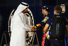 GP QATAR, Sergio Perez (MEX) Red Bull Racing with Mohammed Bin Sulayem (UAE) FIA President in qualifying parc ferme.
06.10.2023 Formula 1 World Championship, Rd 18, Qatar Grand Prix, Doha, Qatar, Qualifiche Day.
- www.xpbimages.com, EMail: requests@xpbimages.com © Copyright: Batchelor / XPB Images
