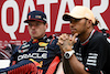 GP QATAR, (L to R): Max Verstappen (NLD) Red Bull Racing e Lewis Hamilton (GBR) Mercedes AMG F1 in the post qualifying FIA Press Conference.
06.10.2023 Formula 1 World Championship, Rd 18, Qatar Grand Prix, Doha, Qatar, Qualifiche Day.
- www.xpbimages.com, EMail: requests@xpbimages.com © Copyright: XPB Images