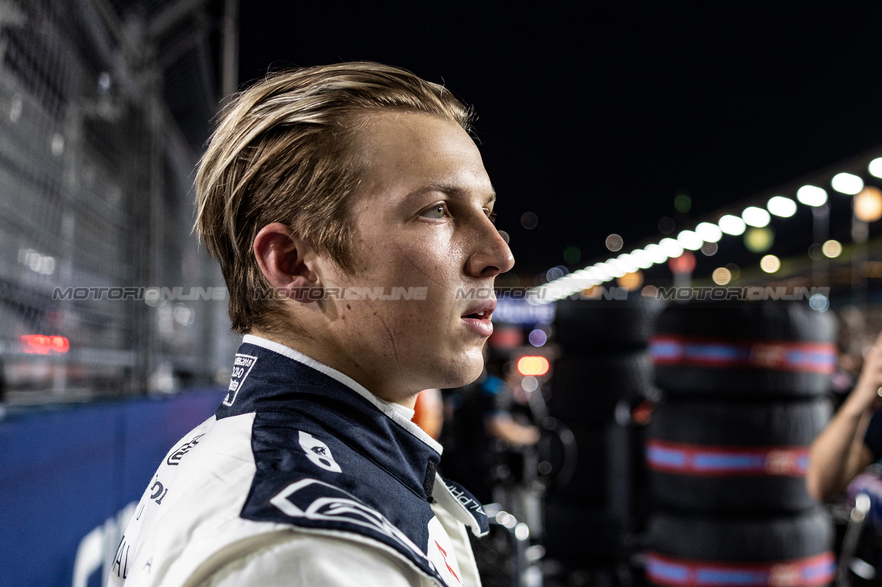 GP SINGAPORE, Liam Lawson (NZL) AlphaTauri 
17.09.2023. Formula 1 World Championship, Rd 16, Singapore Grand Prix, Marina Bay Street Circuit, Singapore, Gara Day.
- www.xpbimages.com, EMail: requests@xpbimages.com © Copyright: Charniaux / XPB Images