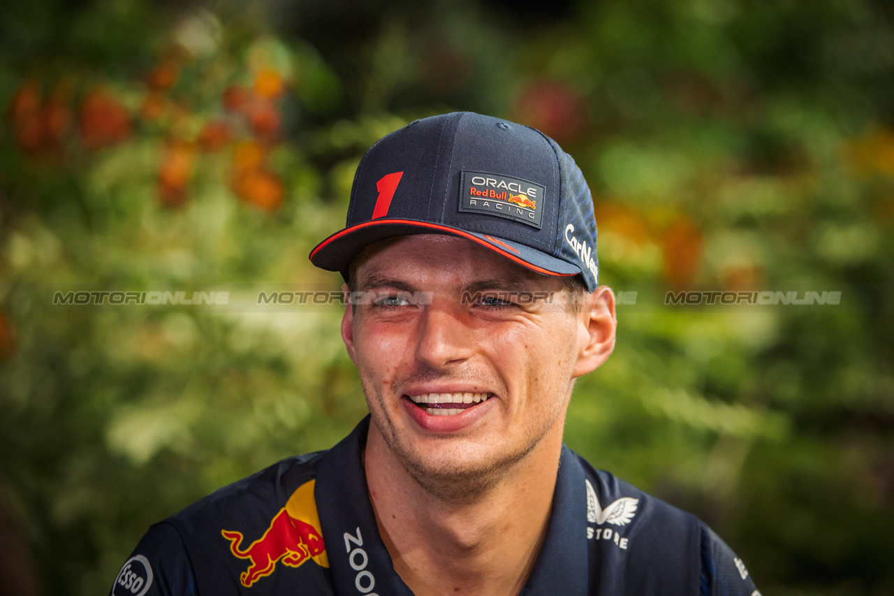 GP SINGAPORE, Max Verstappen (NLD) Red Bull Racing.

14.09.2023. Formula 1 World Championship, Rd 16, Singapore Grand Prix, Marina Bay Street Circuit, Singapore, Preparation Day.

- www.xpbimages.com, EMail: requests@xpbimages.com © Copyright: Bearne / XPB Images