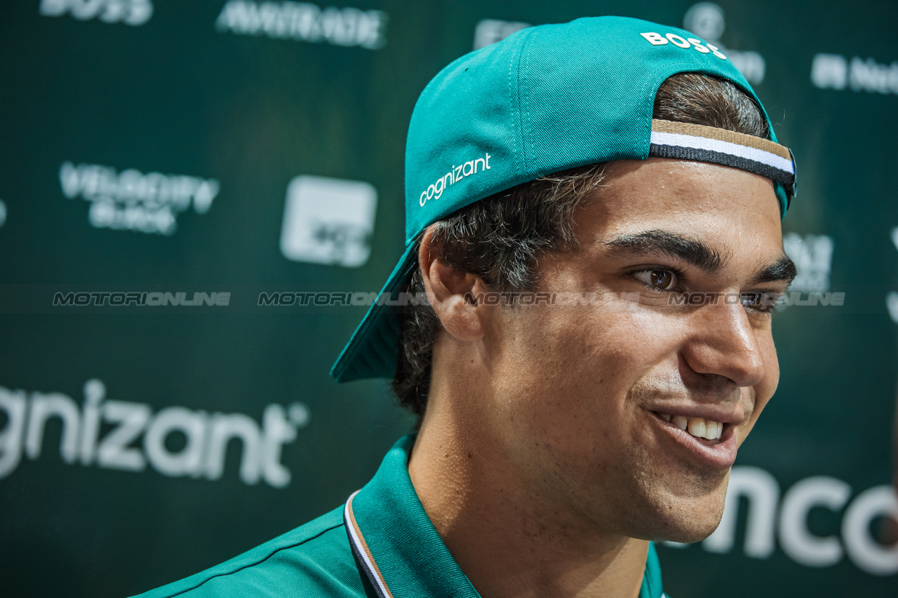 GP SINGAPORE, Lance Stroll (CDN) Aston Martin F1 Team.

14.09.2023. Formula 1 World Championship, Rd 16, Singapore Grand Prix, Marina Bay Street Circuit, Singapore, Preparation Day.

- www.xpbimages.com, EMail: requests@xpbimages.com © Copyright: Bearne / XPB Images