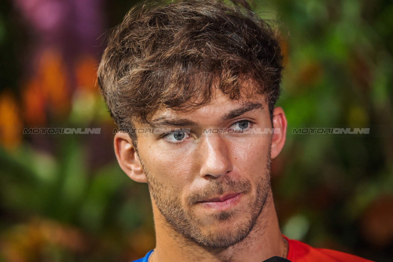 GP SINGAPORE, Pierre Gasly (FRA) Alpine F1 Team.

14.09.2023. Formula 1 World Championship, Rd 16, Singapore Grand Prix, Marina Bay Street Circuit, Singapore, Preparation Day.

- www.xpbimages.com, EMail: requests@xpbimages.com © Copyright: Bearne / XPB Images