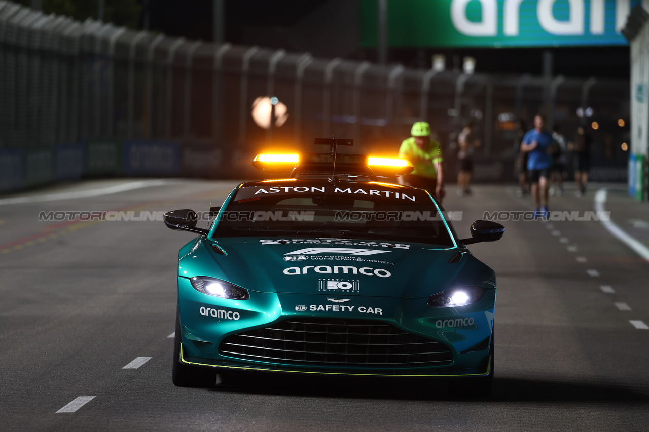 GP SINGAPORE, Aston Martin FIA Safety Car.

14.09.2023. Formula 1 World Championship, Rd 16, Singapore Grand Prix, Marina Bay Street Circuit, Singapore, Preparation Day.

- www.xpbimages.com, EMail: requests@xpbimages.com © Copyright: Moy / XPB Images