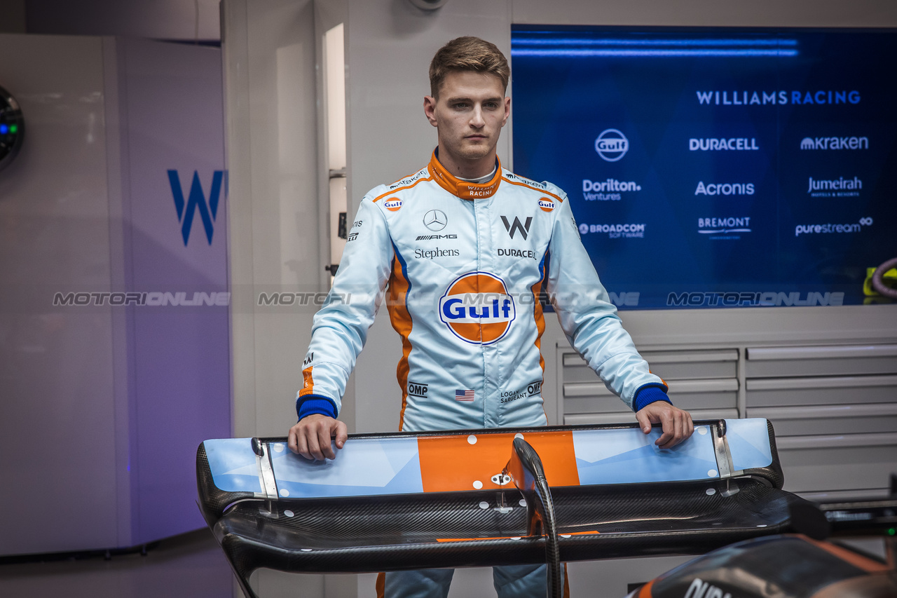 GP SINGAPORE, Logan Sargeant (USA) Williams Racing.

14.09.2023. Formula 1 World Championship, Rd 16, Singapore Grand Prix, Marina Bay Street Circuit, Singapore, Preparation Day.

- www.xpbimages.com, EMail: requests@xpbimages.com © Copyright: Bearne / XPB Images